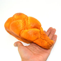 Kiibru Squishy Bread texture close-up highlights soft feel for squeezing