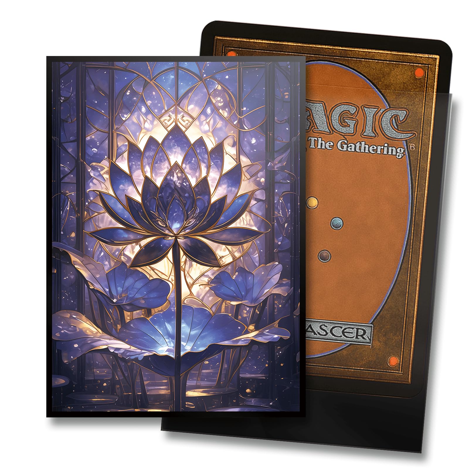 Kiiransr Stained Glass Lotus back matte finish reduces glare and fingerprints.