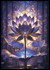 Kiiransr Stained Glass Lotus front ultra clear sleeve preserves card visibility during play.