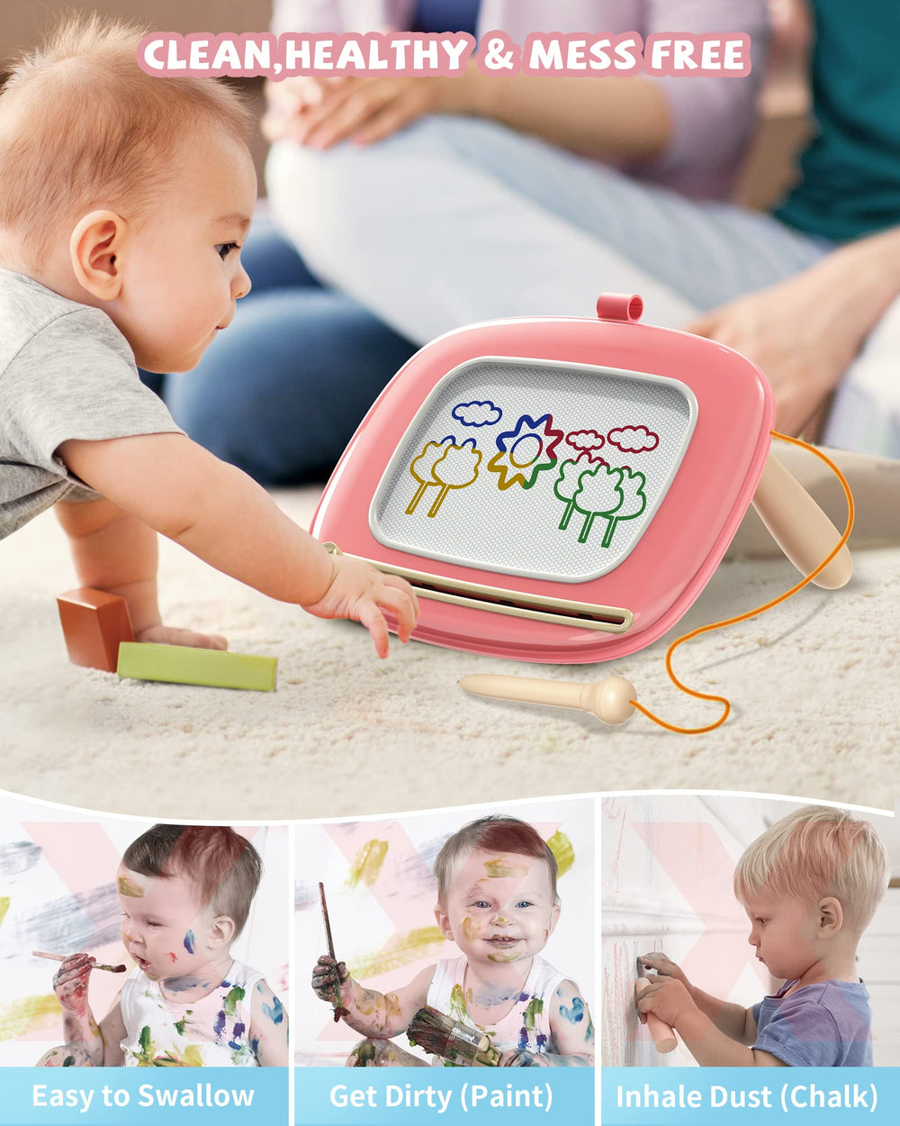 Kikapabi BPA-free ABS plastic emphasizes safety and durability
