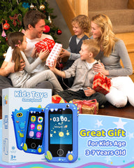 Kikapabi Kids Smart Phone dual cameras capture kid-friendly memories.