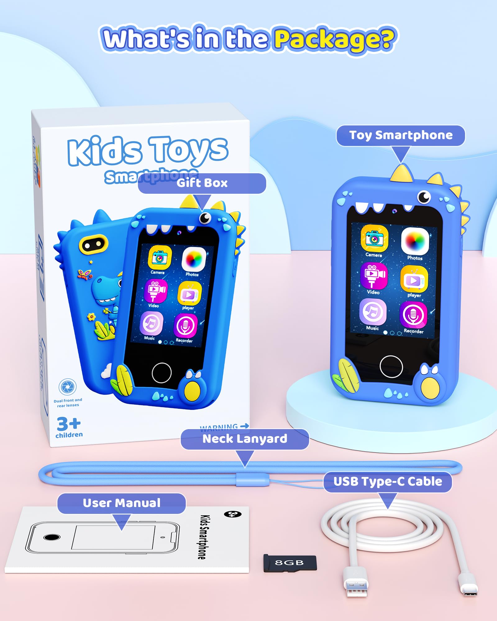 Kikapabi Kids Smart Phone in use during travel and stories.