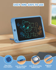 Lightweight 10-inch Kikapabi tablet ready for travel and learning