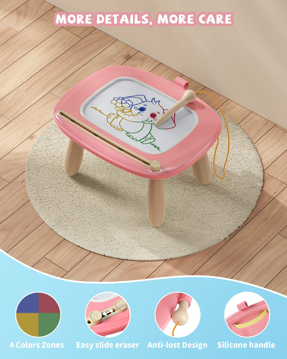 Kikapabi travel-friendly board fits in bags for trips