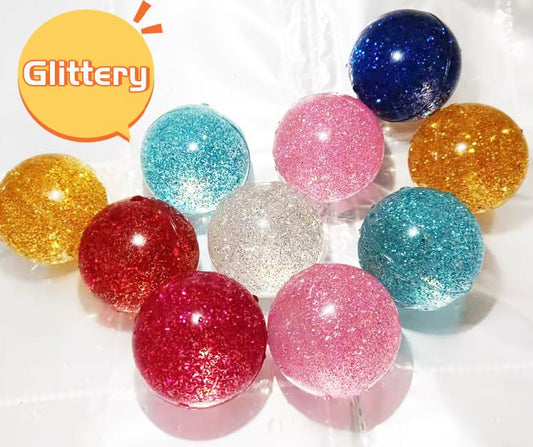 Kikeep large glitter bouncy ball in action with kids promoting active play