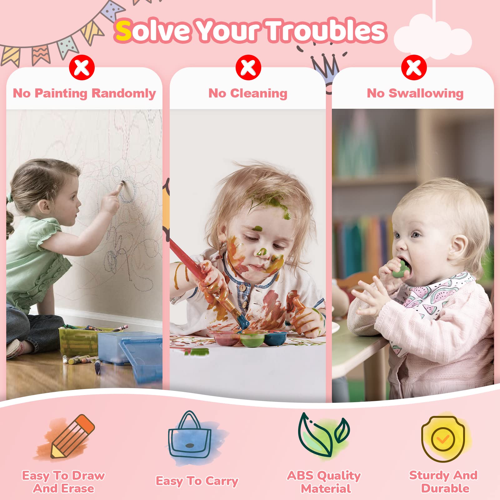 Kikidex ABS BPA free safety toy emphasizes non toxic materials for safe play