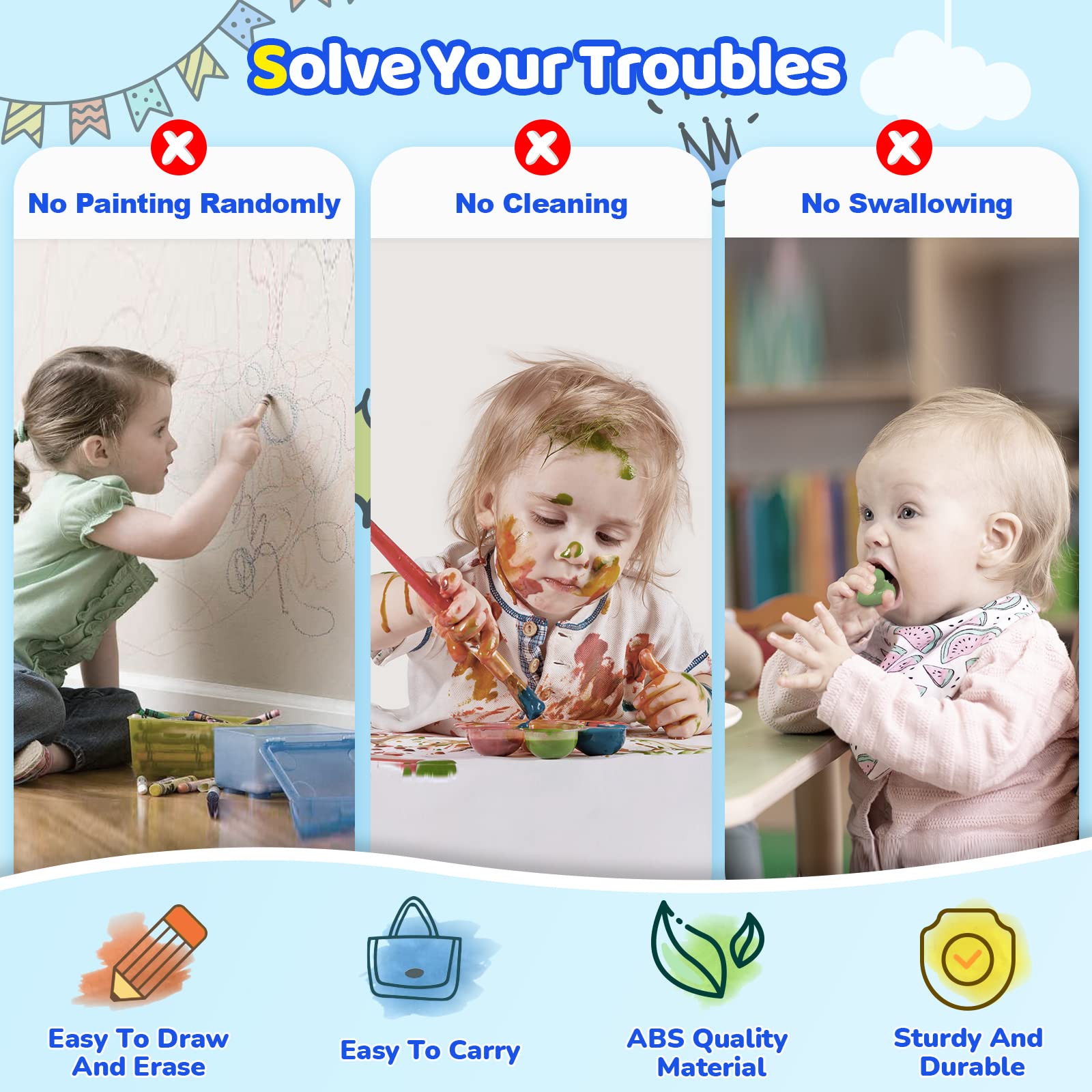 Kikidex drawing board with adjustable legs for growing kids.