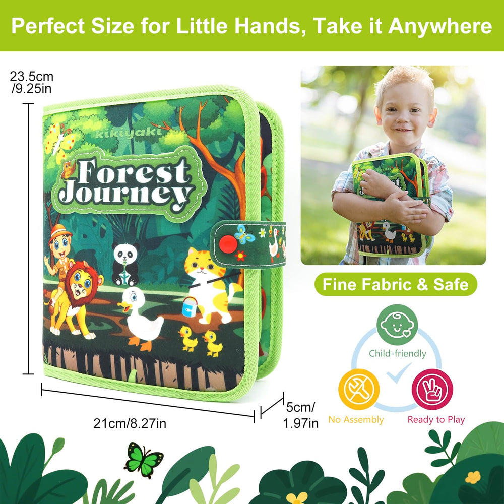 Kikiyaki Busy Book butterfly catch supports motor control during exploration
