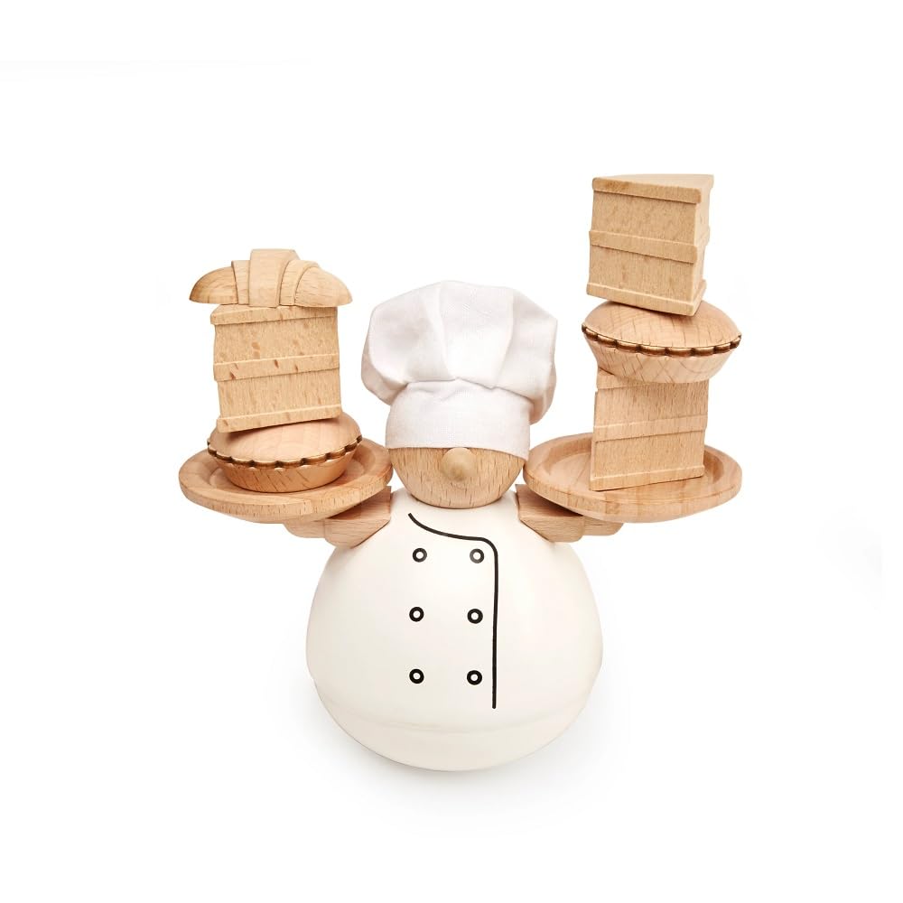 Kikkerland Balance The Baker croissant-pile invites cooperative play during breaks