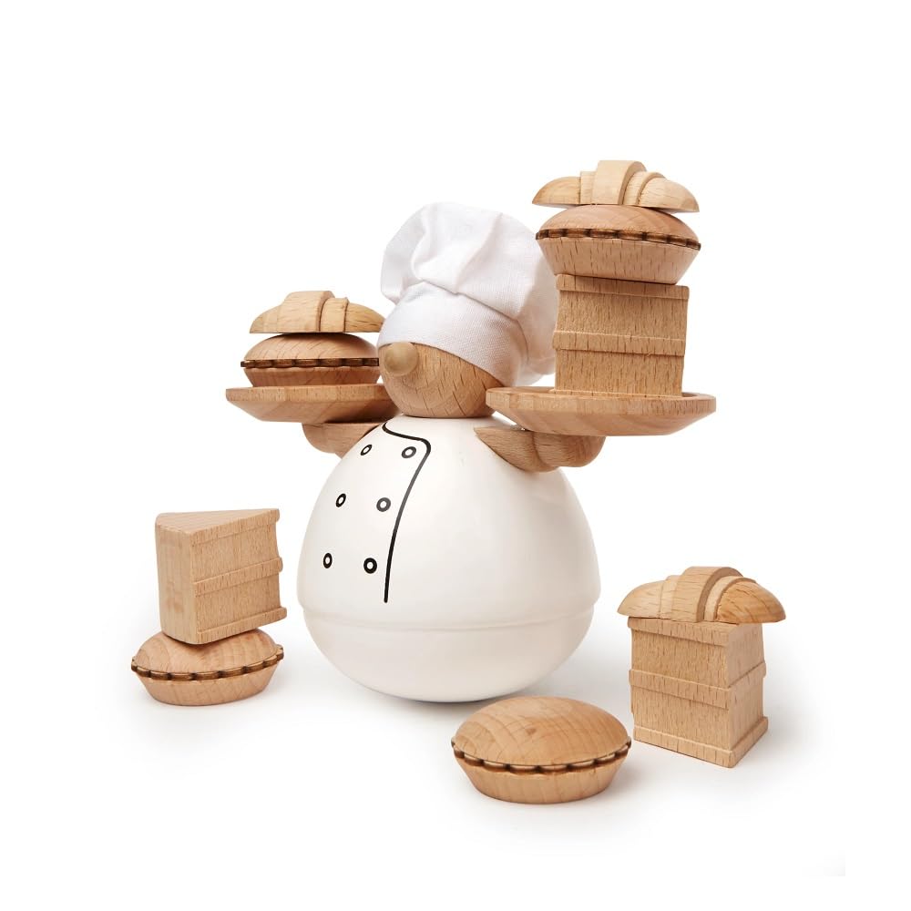 Kikkerland Balance The Baker pastries stack on desk for playful stress-relief moments