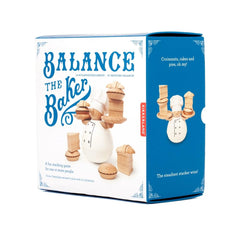 Kikkerland Balance The Baker wooden-piece-set supports casual games and family fun