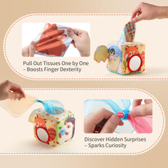 KILGICO Tissue Box Toy seasonal design featuring spring elephant