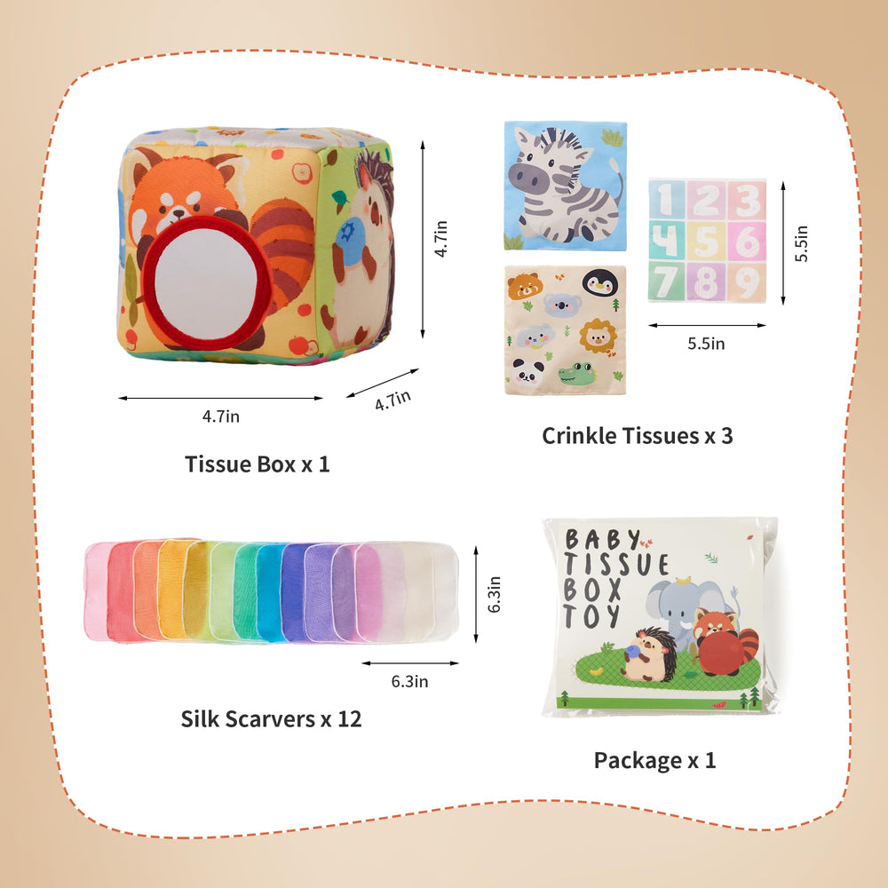 KILGICO Tissue Box Toy seasonal design featuring autumn panda
