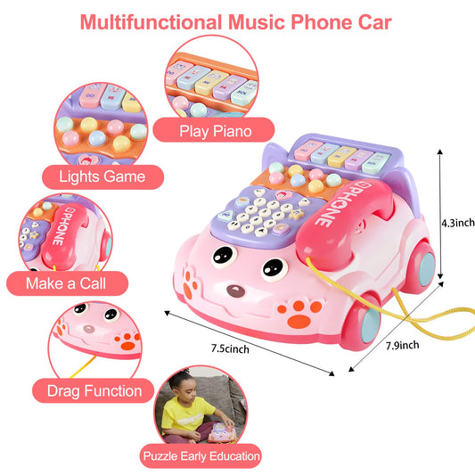 Kimery Baby Phone Toy piano buttons promote fine motor skills and musical curiosity