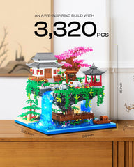 Kimiangel bonsai architecture waterfall detail for desk decor