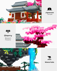 Kimiangel cherry blossom treehouse with lighting as dramatic centerpiece