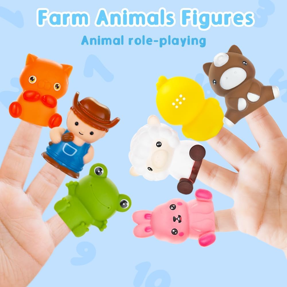 Kimicare colorful barns unlock number and color matching skills.