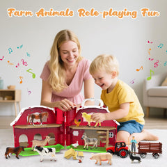 Kimicare farm animal figures provide colorful lifelike shapes for learning through pretend