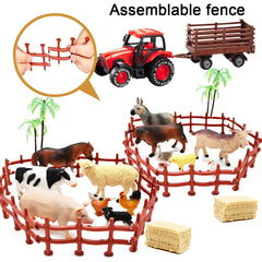 Kimicare 14 fence panels create modular enclosures for pretend farms.