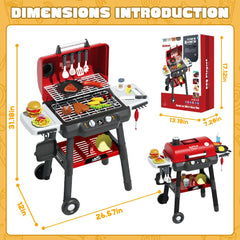 Kimicare Kids Grill Playset durable non-toxic materials ensure safe play.