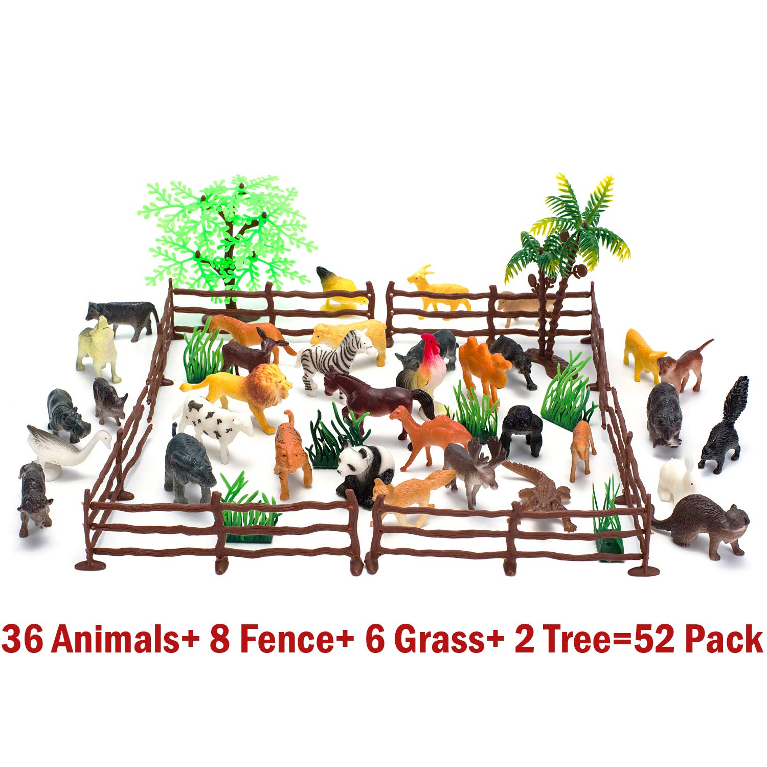 Kimicare mini safari animals figures for interactive storytelling and vocabulary building