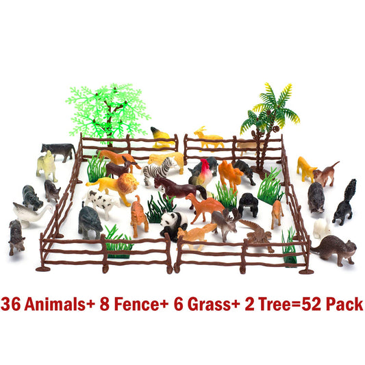 Kimicare mini safari animals figures for interactive storytelling and vocabulary building