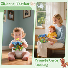 Kimicare red barn with fold-and-go handle designed for kid-friendly travel