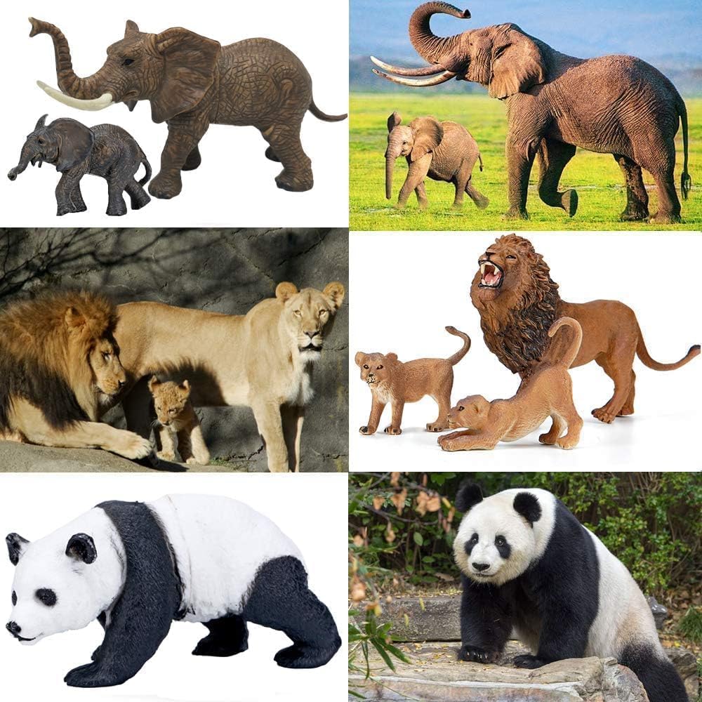 Kimicare safari lion figure enhances wildlife pretend play and vocabulary.