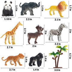 Kimicare tree and fence props for realistic zoo or forest play scenes