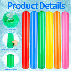 Kimober giant pool sticks yellow, vibrant color for pool parties.