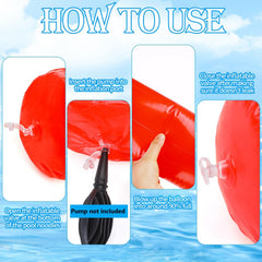 Kimober inflatable pool noodles set for beach or pool use.