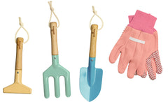 Kinderific Gardening Set kid gloves, lightweight and comfortable for little gardeners