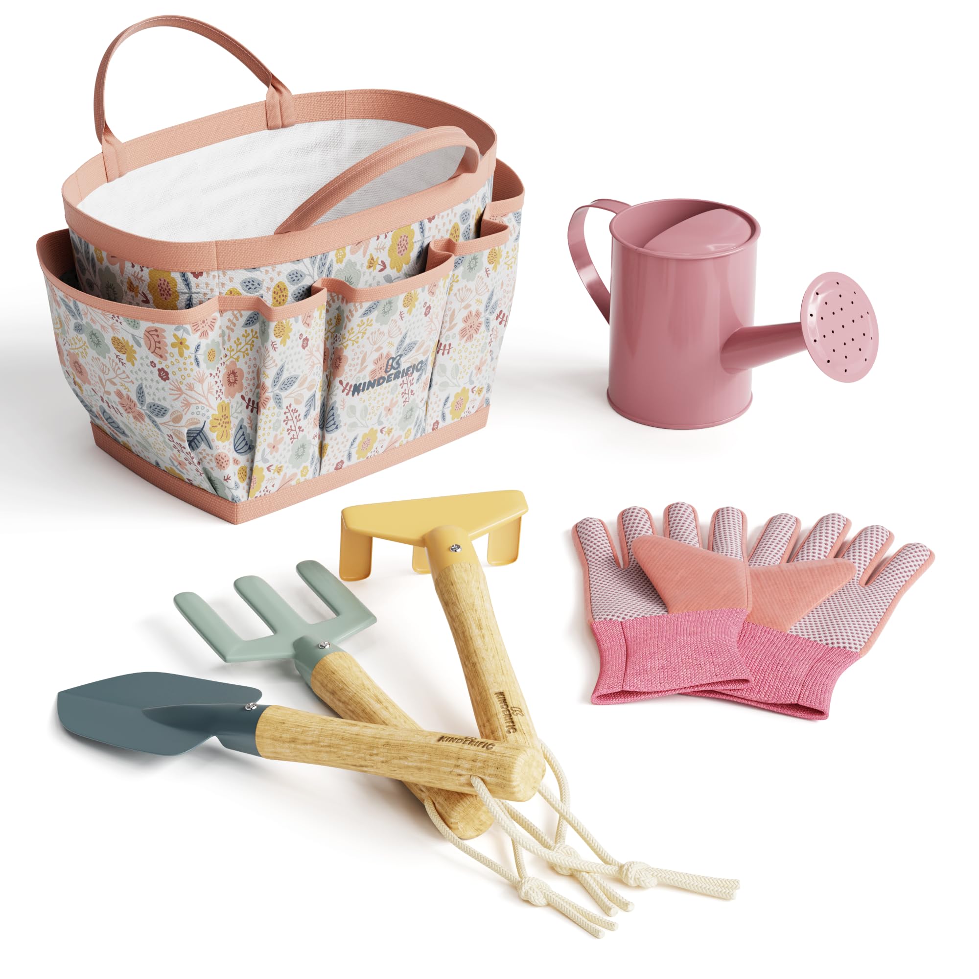 Kinderific Gardening Set watering can, kid-friendly design for confident watering