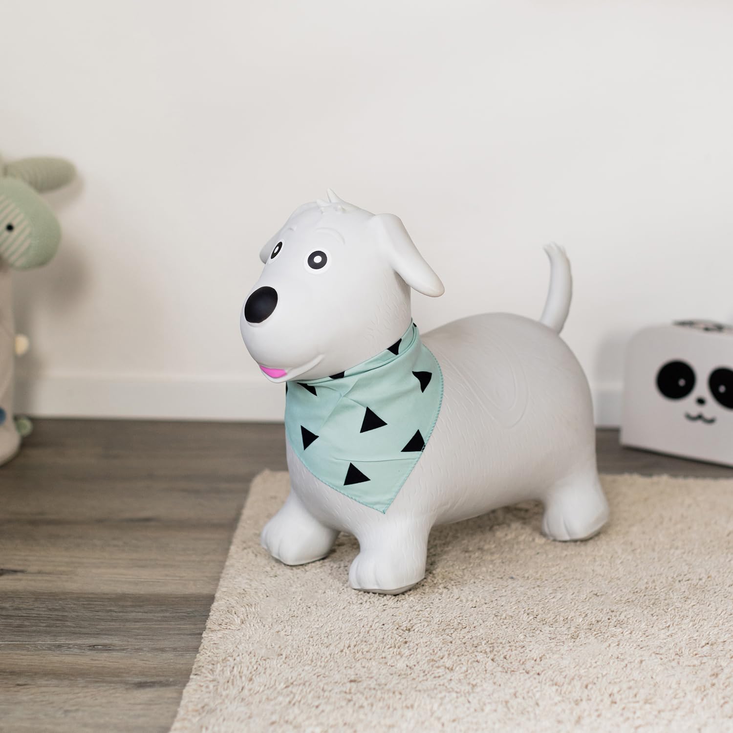 Kindsgut Bouncy Animal Hopper Dog inflating pump included for quick setup