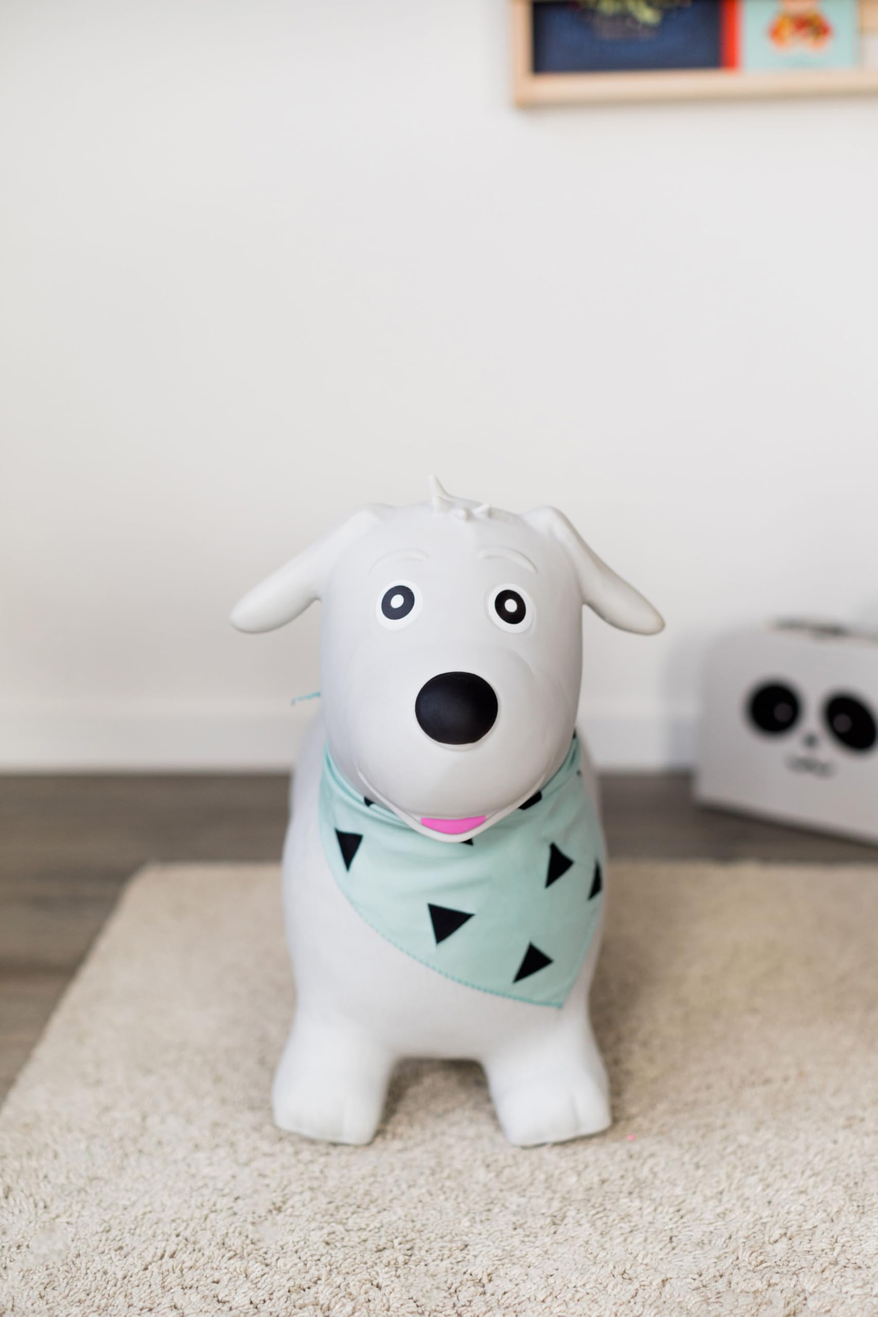 Kindsgut Bouncy Animal Hopper Dog wipe-clean surface after use