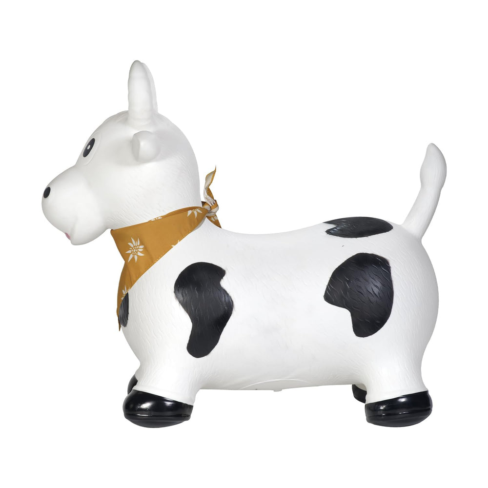 Kindsgut Cow Hopper demonstrates indoor-outdoor use for versatile play.