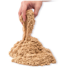 Kinetic Sand Beach Sand Kingdom allows walls, bridges, and towers with castle-themed molds