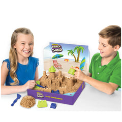 Kinetic Sand Beach Sand Kingdom molds and tools enable epic castle-building and creative play sessions