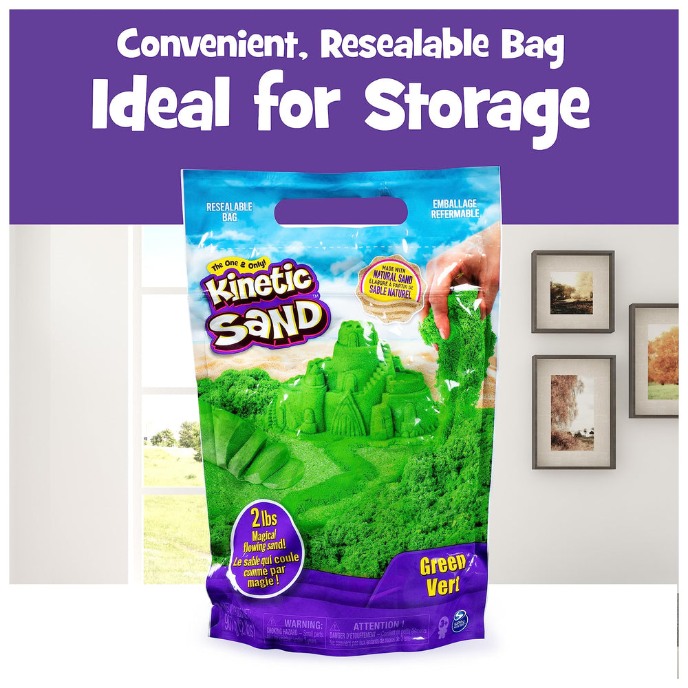 Kinetic Sand mini sculptures demonstrate molding potential in green sand.