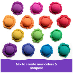 Kinetic Sand eco packaging opens easily for quick play setup.