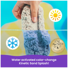 Blue Splash Sand color-change in water for engaging sensory play.