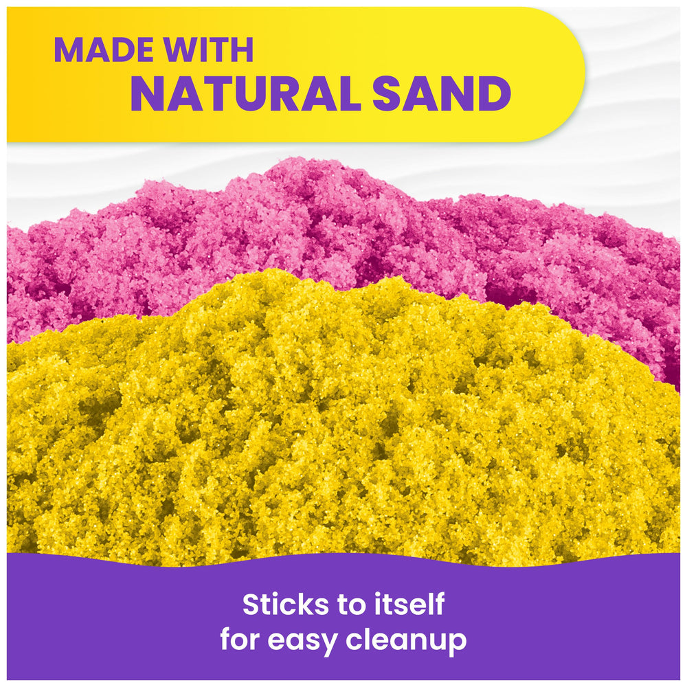 Kinetic Sand SquishBlossom 8oz set ideal for springtime arts and crafts