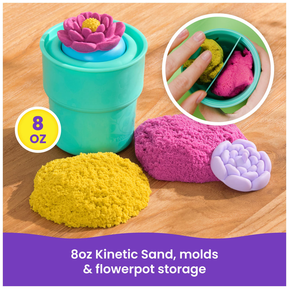 Kinetic Sand SquishBlossom kids playing together to build floral scenes