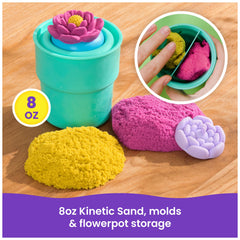 Kinetic Sand SquishBlossom kids playing together to build floral scenes