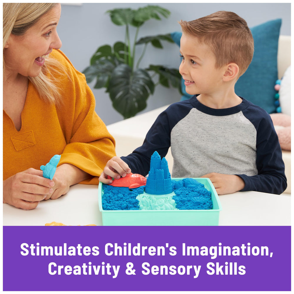 Kinetic Sand two-tier tray ideal for neat storage and organized play.