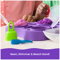 Kinetic Sand reusable storage case keeps everything organized