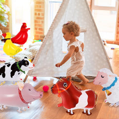 KINYFY walking horse balloon brings dynamic movement to party setups.