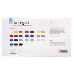 KINGART tempera sticks showcase washable colors ideal for classrooms and home art