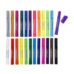 KINGART tempera paint sticks neon colors collection for bright highlights