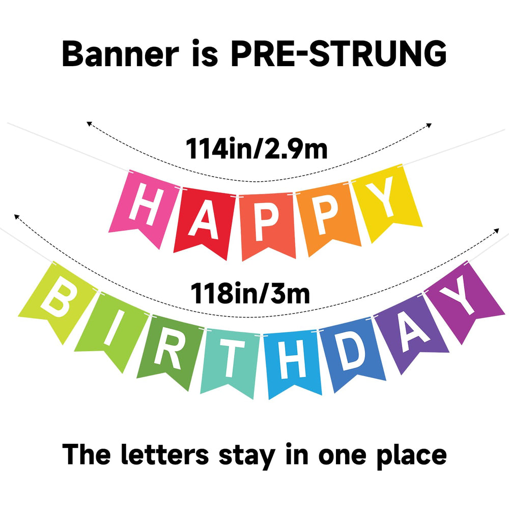 KINGLAKE GARDEN letters banner shows HAPPY and BIRTHDAY clearly.